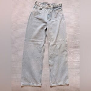 Zara Light Blue Wide Leg Jeans. Size 6